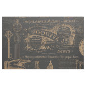 stijl Parijs | Oud script | Boerij Stof (Fat Quarter)