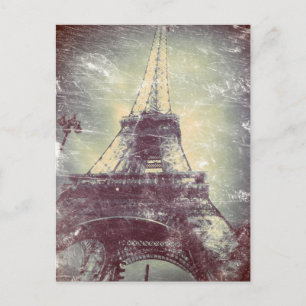 stijl Paris Post Card, de Eiffel Tower Briefkaart