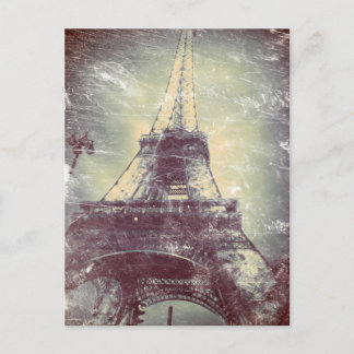stijl Paris Post Card, de Eiffel Tower Briefkaart