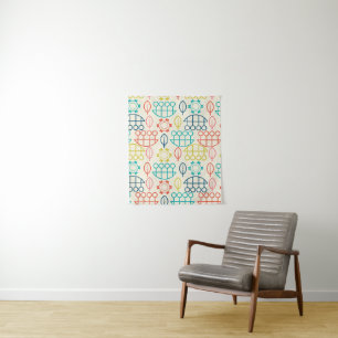 stijl pastel wandkleed