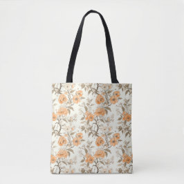  stijl Peach Blossom Floral Patterned Draagtas