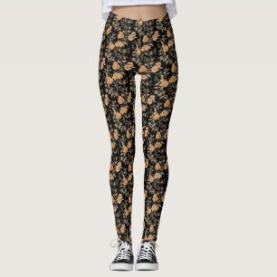stijl Peach Blossom Floral Patterned Leggings