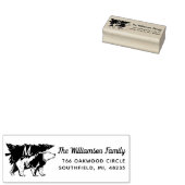  stijl Polar Beer Tree levering Monogram Rubberstempel (Gestempeld)