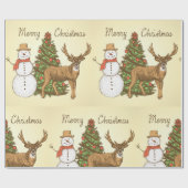  stijl pretkerst cadeaupapier (Vlak)