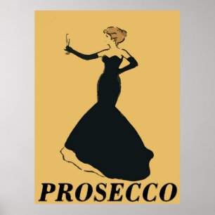  stijl Prosecco Woman Poster