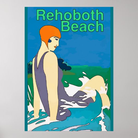  stijl Rehoboth Beach Poster (Voorkant)
