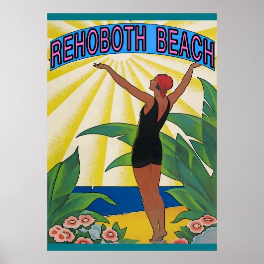  stijl Rehoboth Beach Poster (Voorkant)