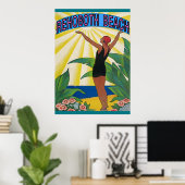  stijl Rehoboth Beach Poster (Thuiskantoor)