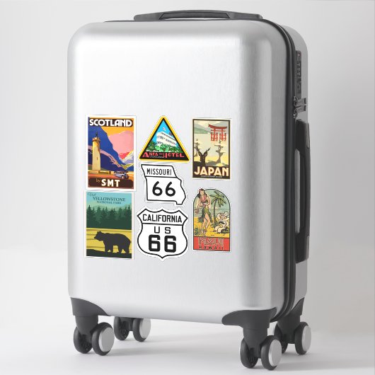 stijl Reizen Stickers (Koffer)