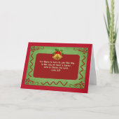 stijl Retro Christmas Bible Verse Kaart (Voorkant)