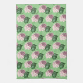 Stijl Roze Hydrangea Kitchen Towel Theedoek (Verticaal)