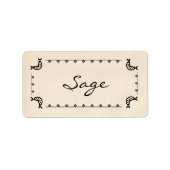 -stijl sage labels (Voorkant)