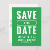  stijl Save the Date Briefkaart (Voorkant / Achterkant)