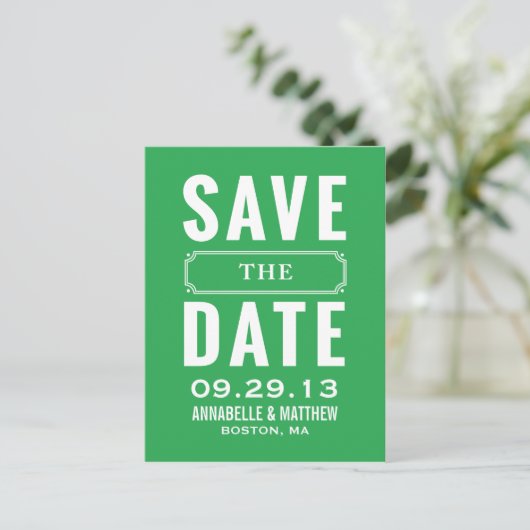  stijl Save the Date Briefkaart (Staand voorkant)