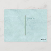 stijl Seashell & Blue Lace Briefkaart (Achterkant)