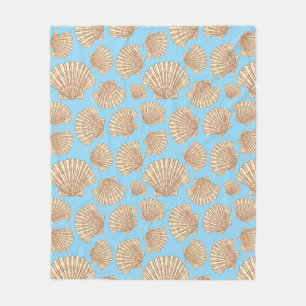 stijl Seashell Patroon Fleece Deken