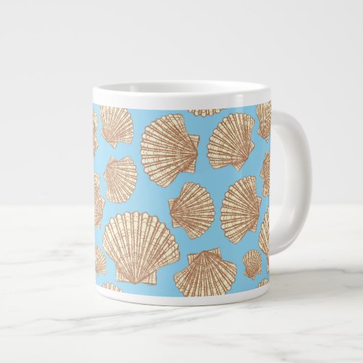 stijl Seashell Patroon Jumbo Beker (Voorkant rechts)