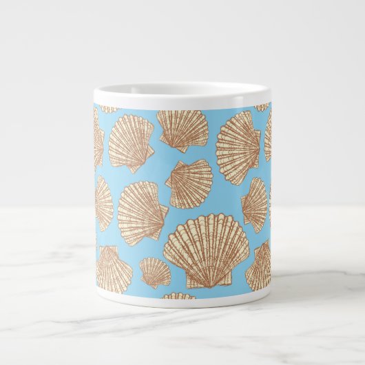 stijl Seashell Patroon Jumbo Beker (Voorkant)