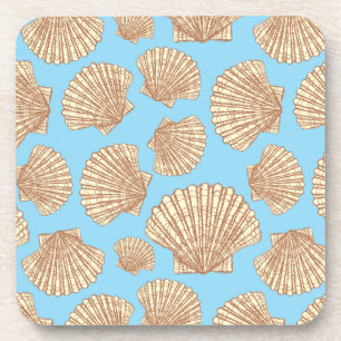  stijl Seashell Patroon Onderzetter