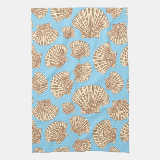 stijl Seashell Patroon Theedoek (Verticaal)