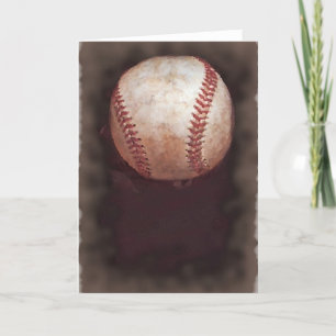  Stijl Sepia Baseball Kunstwerk Kaart