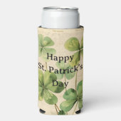  stijl Shamrocks Happy St Patrick's Day (Seltzer Voorkant)