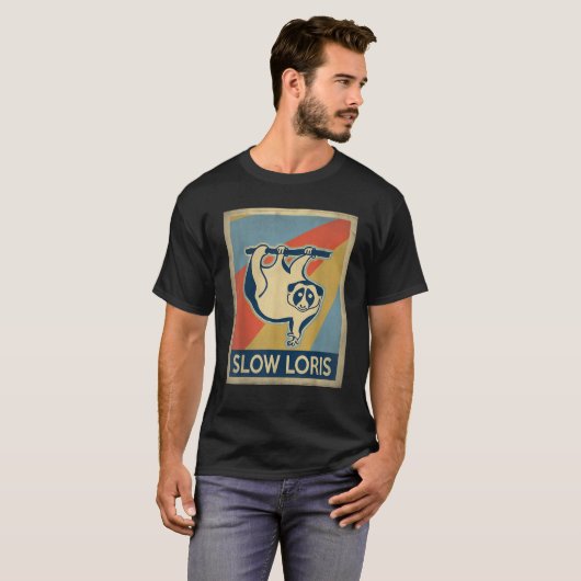 stijl Slow Loris T Shirt (Voorkant volledig)