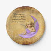 Stijl Spiritueel Lavender Angel-Bord Papieren Bordje (Voorkant)