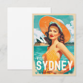 stijl Sydney Travel Kaart (Voorkant / Achterkant)