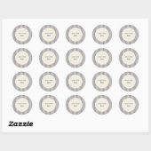 stijl tikkend gestreepte Sticker (Vel)