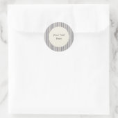 stijl tikkend gestreepte Sticker (Tas)