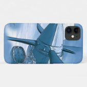 -stijl Turboprop Vliegtuig Art Case-Mate iPhone Case (Achterkant (horizontaal))