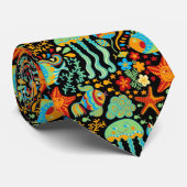 Stijl van de Cartoon Aquatic Life Stropdas (Opgerold)