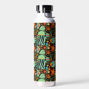 Stijl van de Cartoon Aquatic Life Waterfles