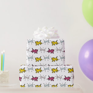 Stijl van de Korffiti van het Dog Bone Kies Kleur Cadeaupapier