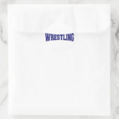 Stijl van de Universiteit van Wrestling Ronde Sticker (Tas)