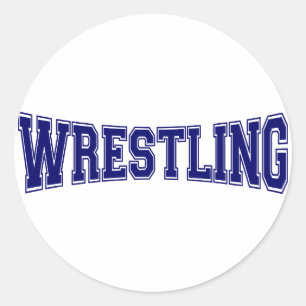 Stijl van de Universiteit van Wrestling Ronde Sticker