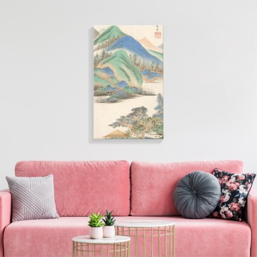 Stijl van diverse oude meesters | Landschap Canvas Afdruk (Insitu (Woonkamer))