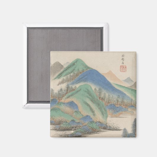 Stijl van diverse oude meesters | Landschap Magneet (Voorkant / Achterkant)