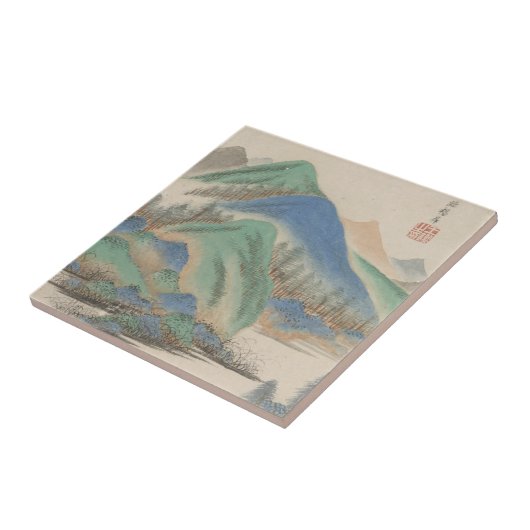 Stijl van diverse oude meesters | Landschap Tegeltje (Zijkant)