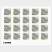Stijl van diverse oude meesters | Landschap Vierkante Sticker (Vel)
