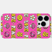 Stijl van Peace and Love Hippy Case-Mate iPhone Case (Achterkant (horizontaal))