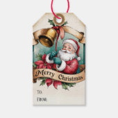 stijl van Santa Christmas Cadeaulabel (Voorkant)