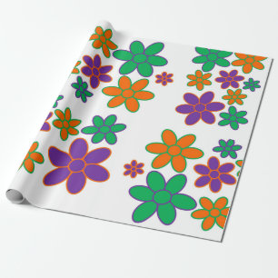 Stijl van Super Groovy 70s Cadeaupapier