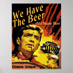 stijl Vervagen Cinema, tekst bewerken Poster