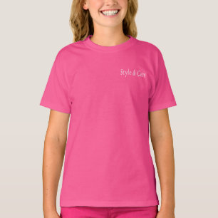 Stijl & verzorging Wow Roze Kleur Meisjes T-shirt