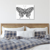 Stijl Vlinder 16 Canvas Afdruk (Insitu (Slaapkamer))