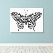 Stijl Vlinder 16 Canvas Afdruk (Insitu (Houten vloer))