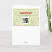 stijl vlinder kerst ornament kunst kaart (Achterkant)