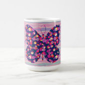 -stijl vlinder Mok koffiebeker (Center)